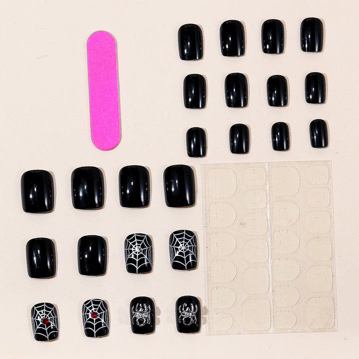 Gothic Halloween-Themed Nail Art Extensions Bowlift