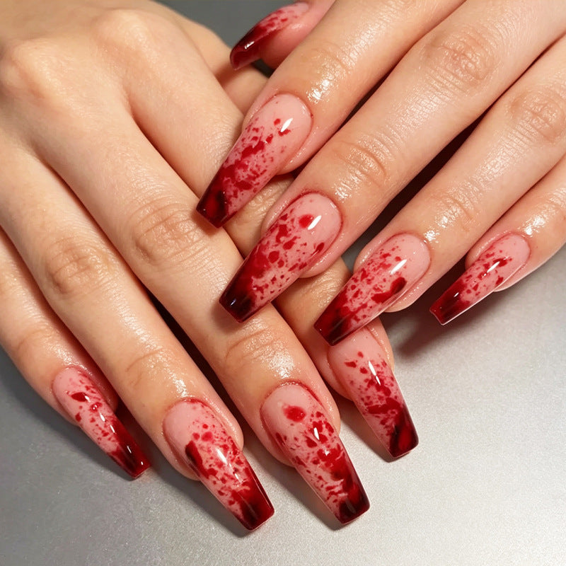 Halloween-Themed Press-On Nail Art Set Bowlift