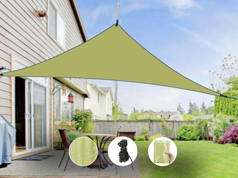 Triangular Outdoor Shade Sail Canopy Bowlift