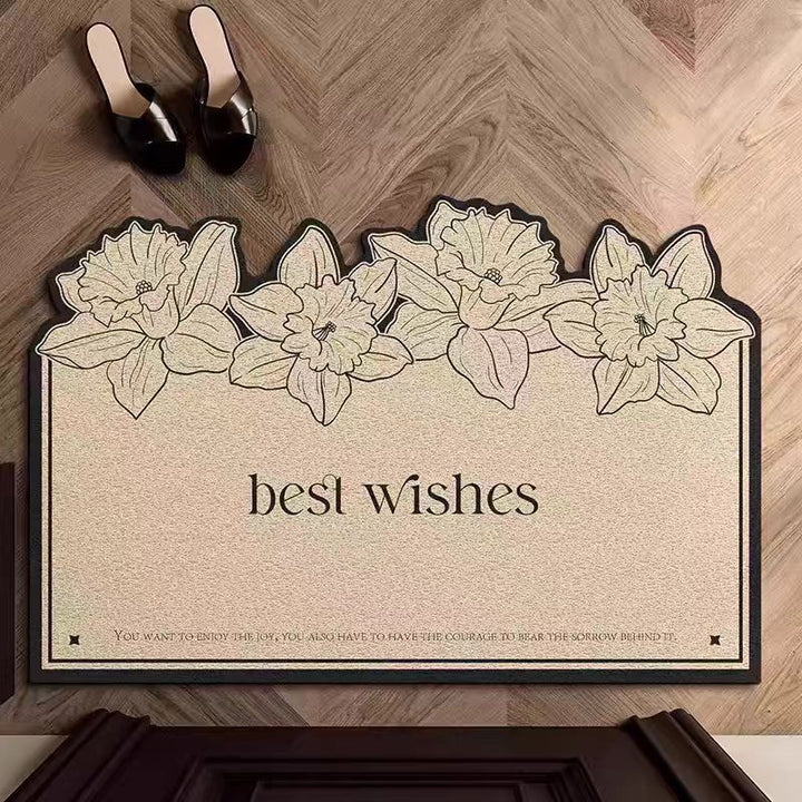 Floral Welcome Mat Bowlift