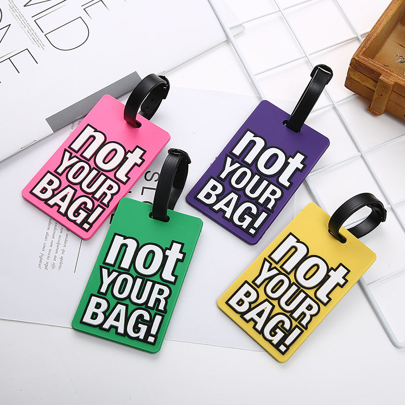 Unisex Luggage Tag with Eye-catching Message Bowlift