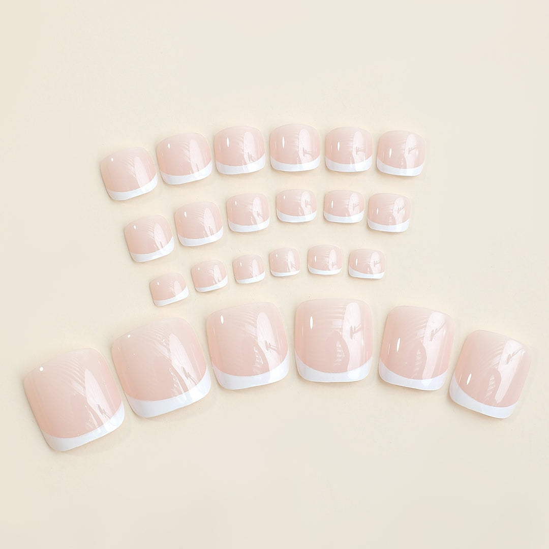 Artificial nail set with elegant design elements Bowlift