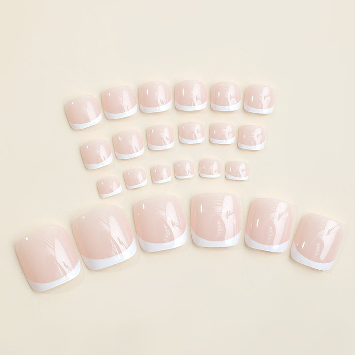 Artificial nail set with elegant design elements Bowlift
