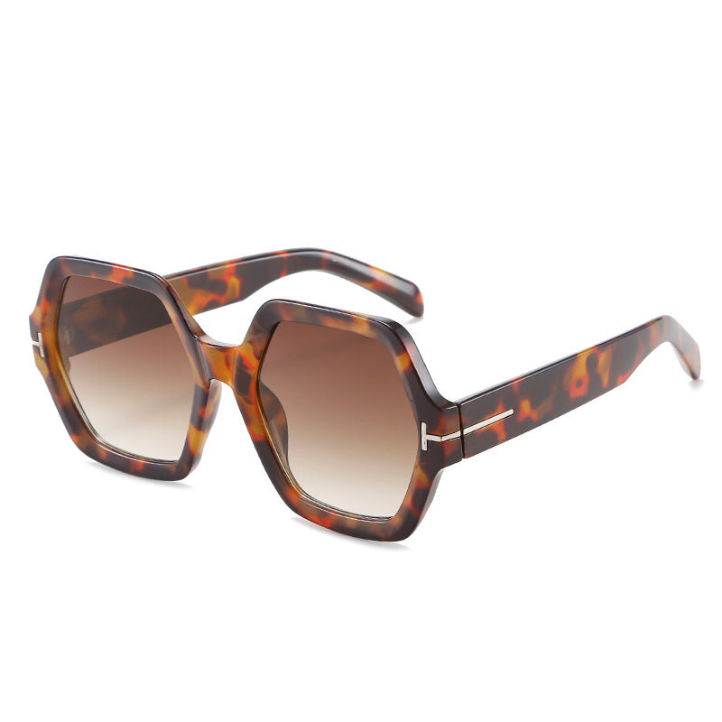 Stylish Oversized Hexagonal Sunglasses Bowlift