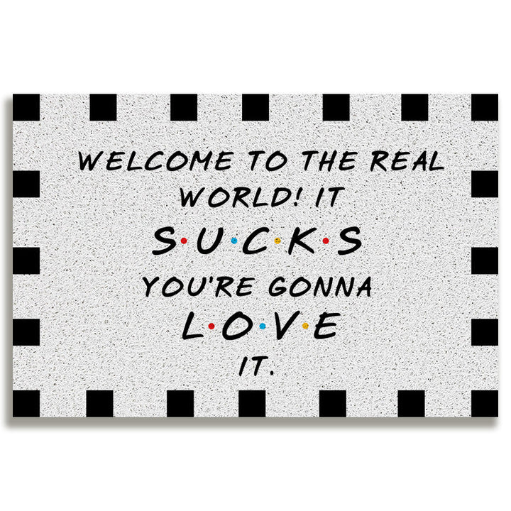 Whimsical Welcome Door Mat Bowlift