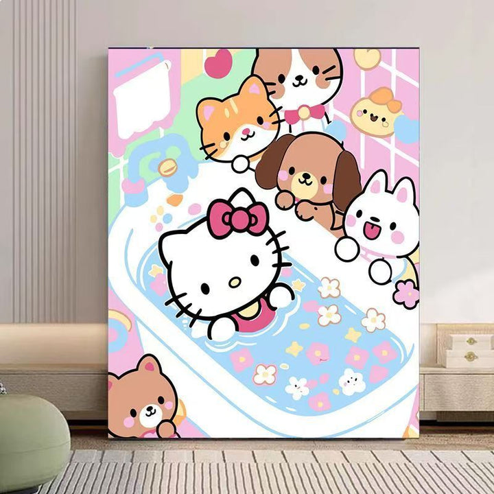 Cute Character Bath Time Wall Art Bowlift