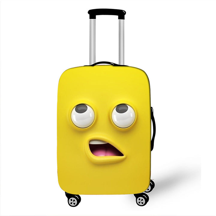 Unisex Hard-shell suitcase with funny cartoon face Bowlift