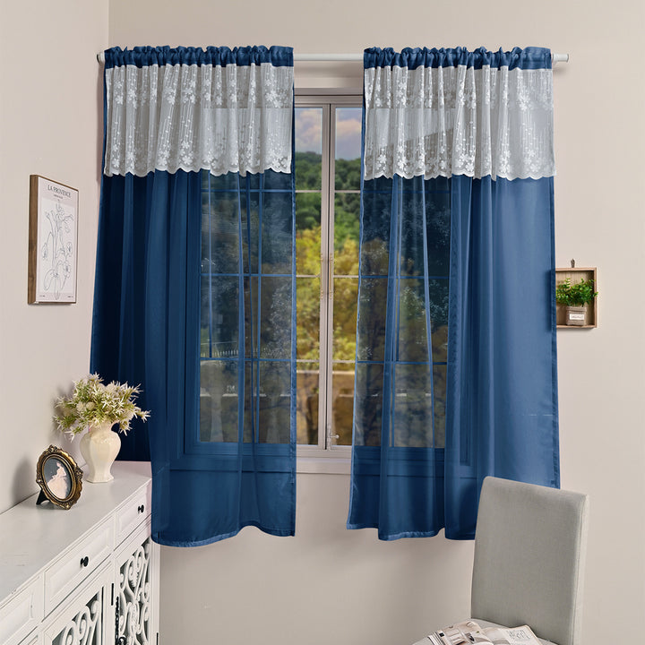 Elegant Sheer Lace Curtain Panels