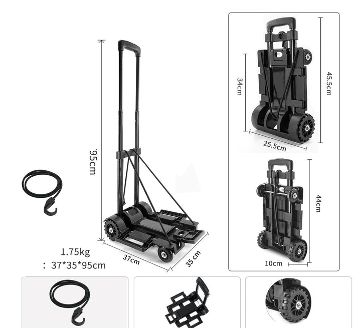 Heavy-Duty Dual-Wheel Folding Hand Truck Bowlift