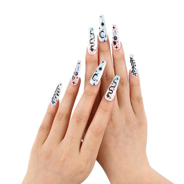 Creative nail art with mystical patterns Bowlift