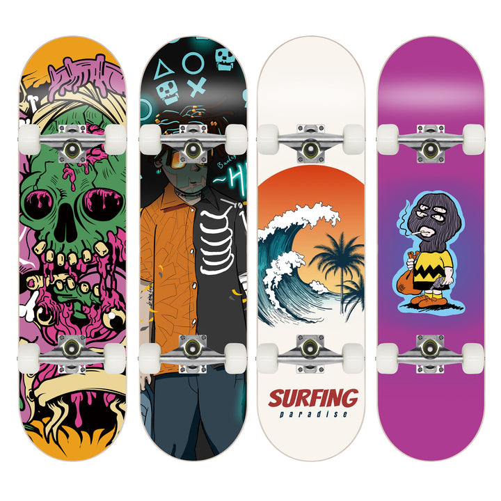 Skateboard with Galaxy Design Bowlift