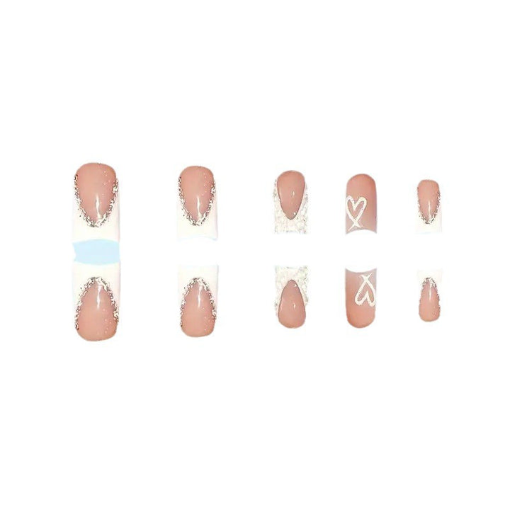 Ornate Rhinestone Press-On Nail Extensions Bowlift