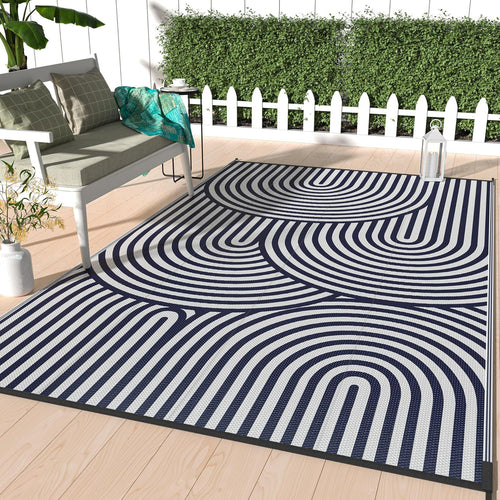 Geometric Patterned Outdoor Area Mat