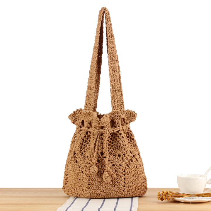 Large crochet bag with adjustable carrying strap Bowlift