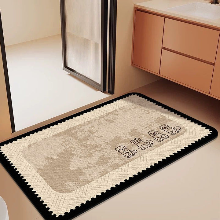 Cute Animal-Themed Bathroom Mat
