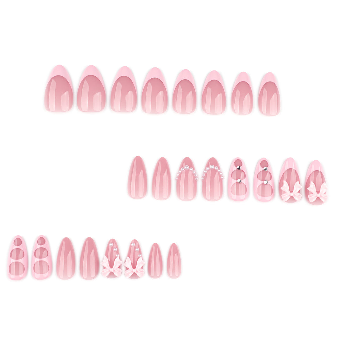 Artful stiletto nails with delicate accents Bowlift