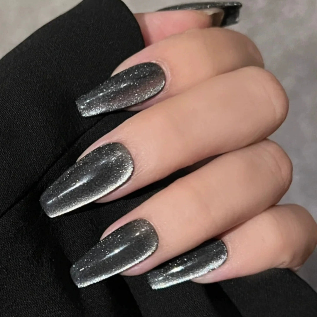 Glamorous Glossy Press-On Nail Extensions Bowlift