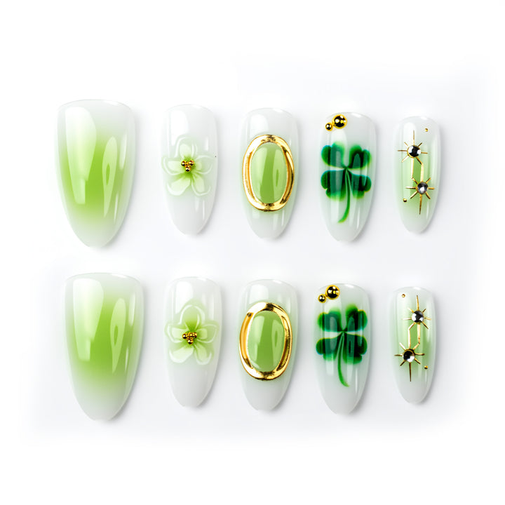 Nail art with botanical designs Bowlift