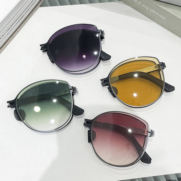 Women's trendy oversized sunglasses in futuristic design Bowlift