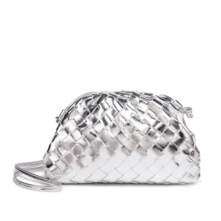 Textured Woven Handheld Clutch Bowlift