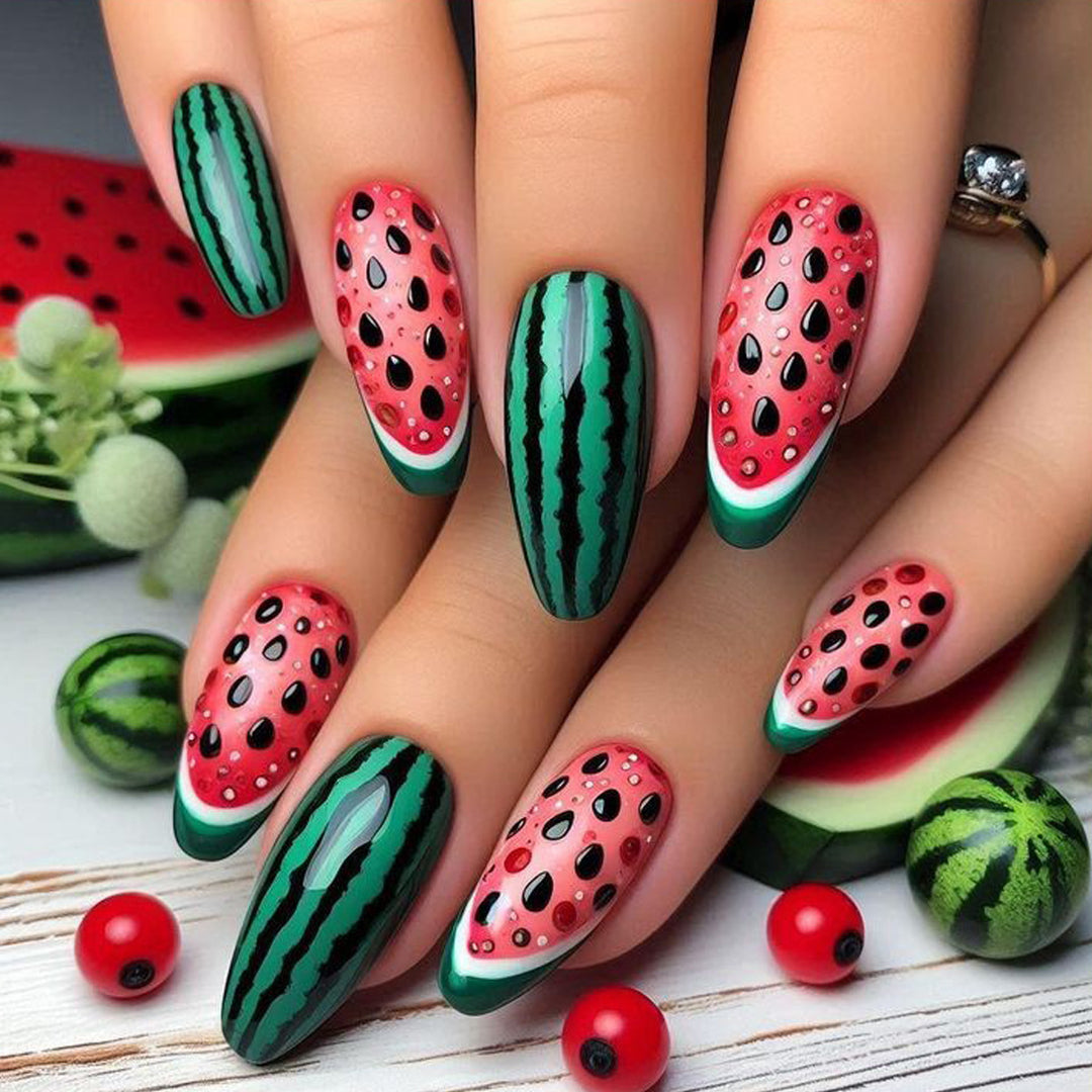 Creative Watermelon Art Nails Bowlift