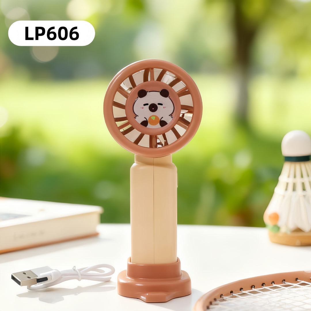 Women's Portable Mini Fan with Unique Lion Design Bowlift