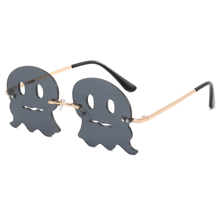 Women playful sunglasses with fun ghost design Bowlift