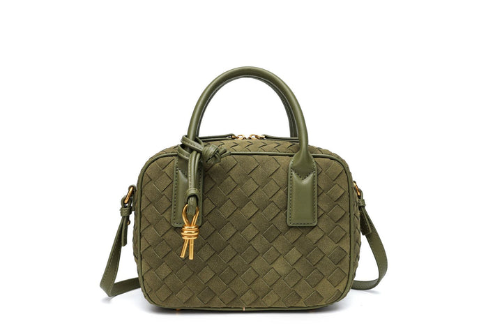 Textured Leather Boutique Handbag Bowlift