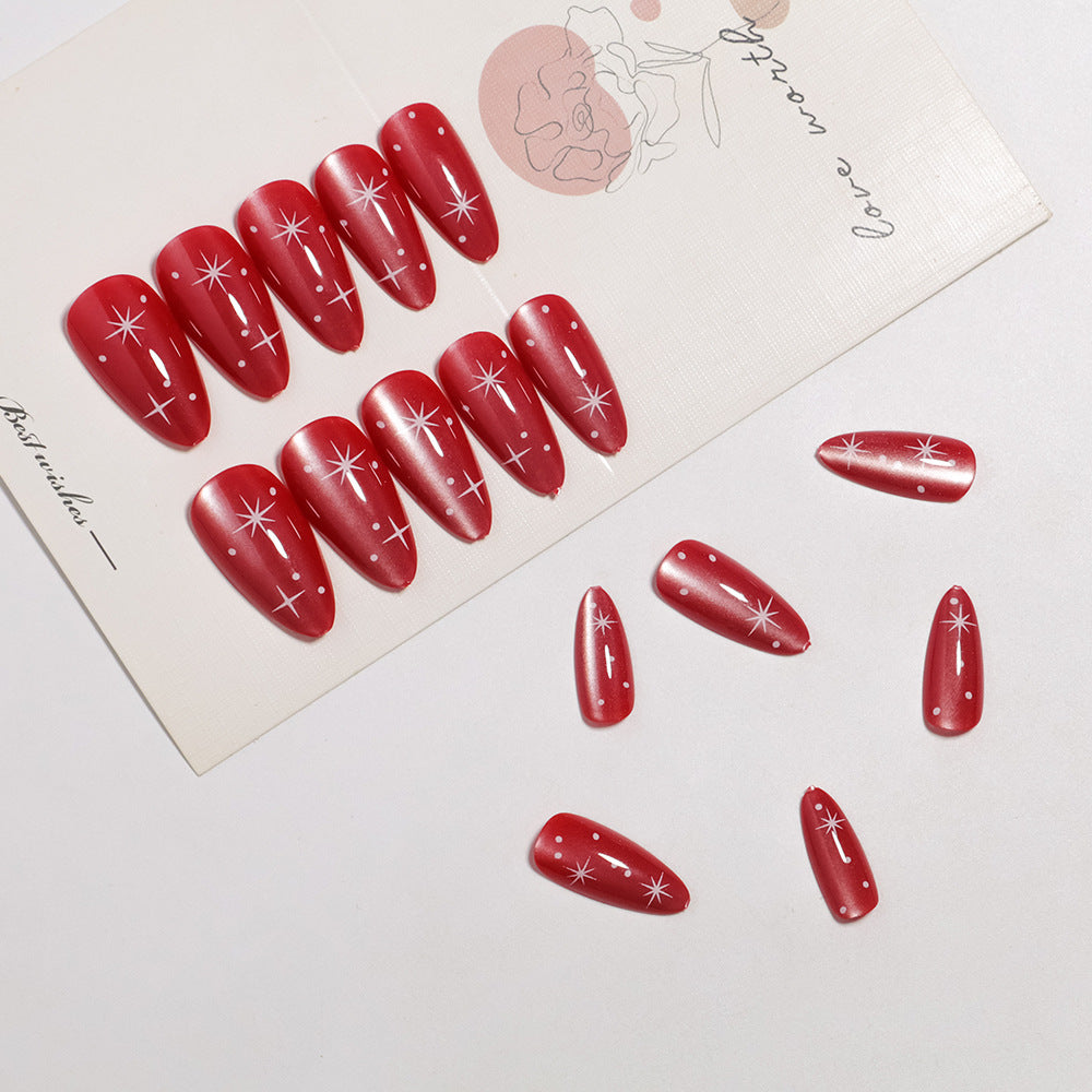 Glamorous Press-On Nail Design Bowlift