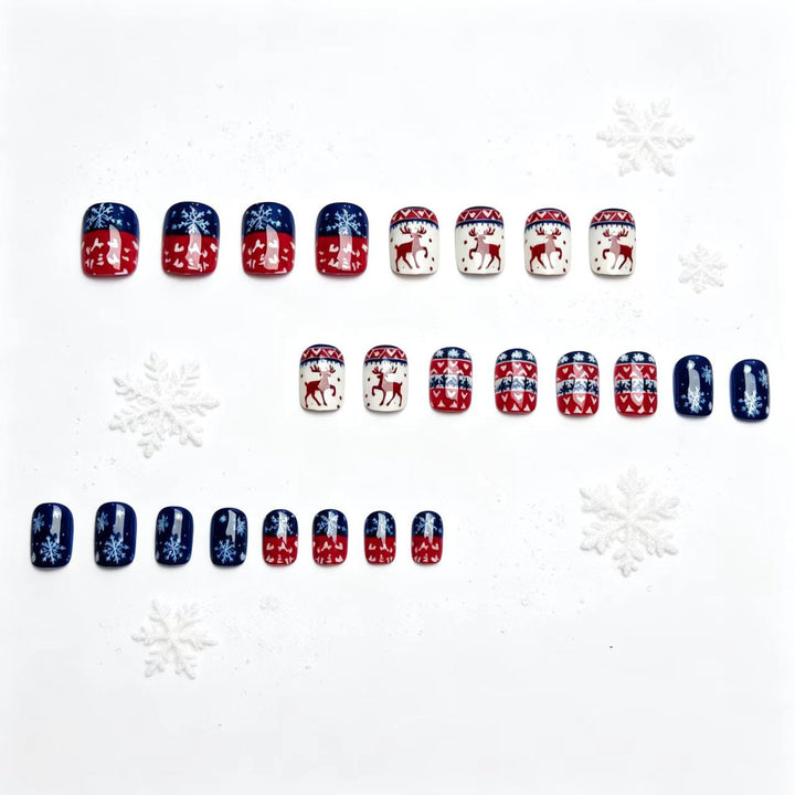 Winter Acrylic Nail Set Bowlift