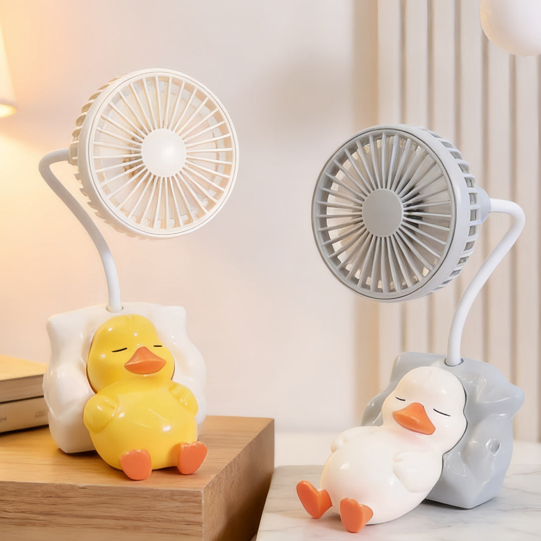 Ladies innovative table fan with cute duck design Bowlift