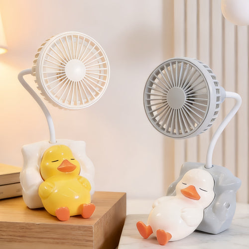 Ladies Funny USB Table Fan with Animal Design Bowlift
