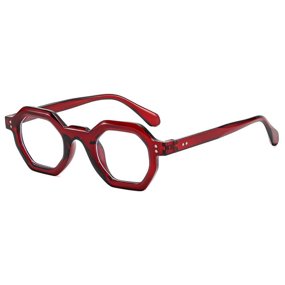 Women's octagonal sunglasses with stylish pattern and UV protection Bowlift
