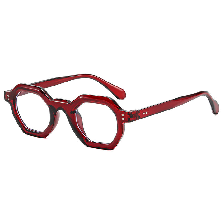 Women's octagonal sunglasses with stylish pattern and UV protection Bowlift