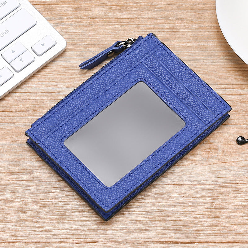 Textured Leather Card Holder