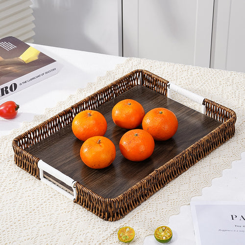 Decorative Woven Serving Tray Bowlift