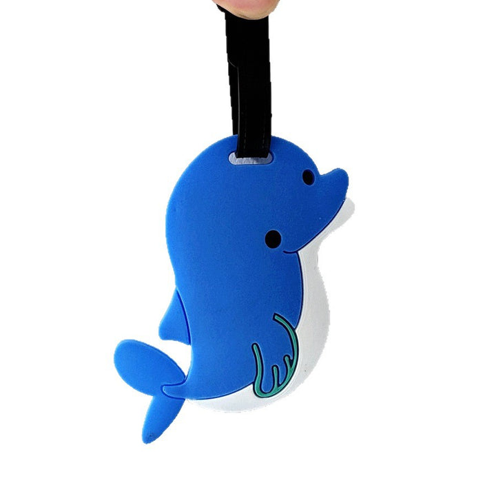 Dolphin-Shaped Travel Luggage Tag Bowlift