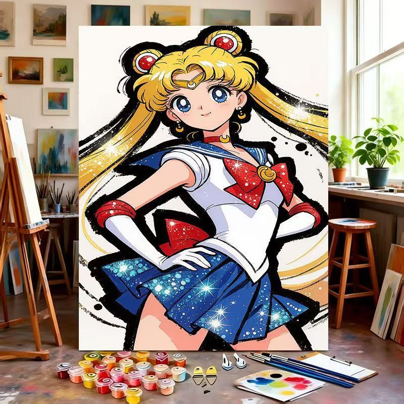 Illustrated Character Canvas Art Print Bowlift