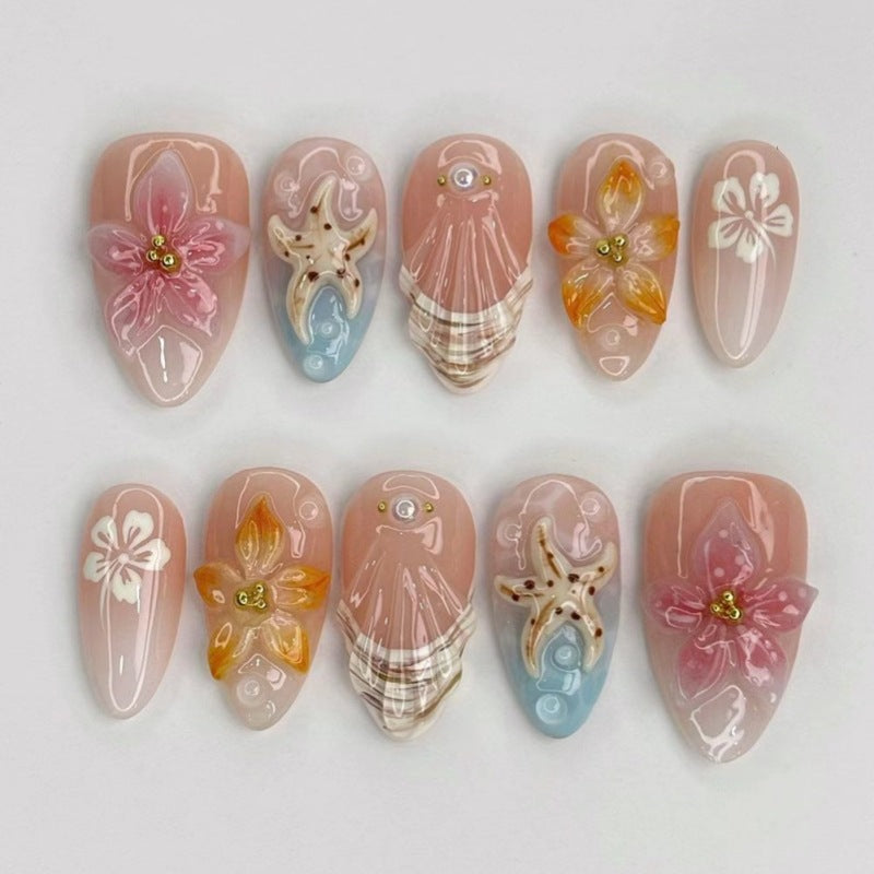 Decorative Artisan Press-On Nails Bowlift