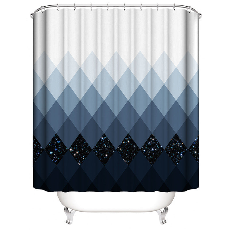 Geometric Pattern Bathroom Accessory Set Bowlift