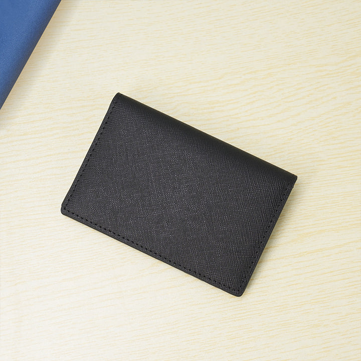 Sleek Leather Business Card Holder Bowlift