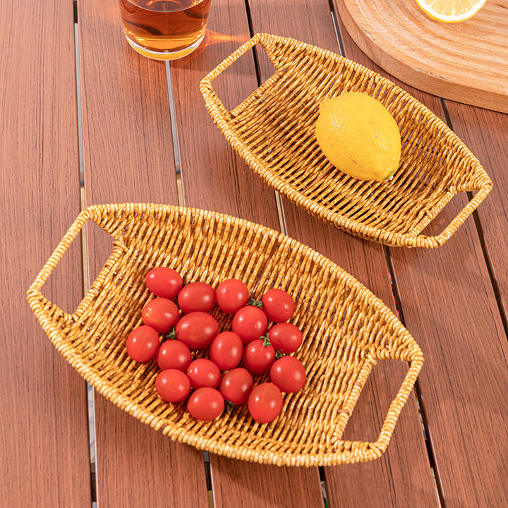 Decorative Handwoven Serving Tray Bowlift