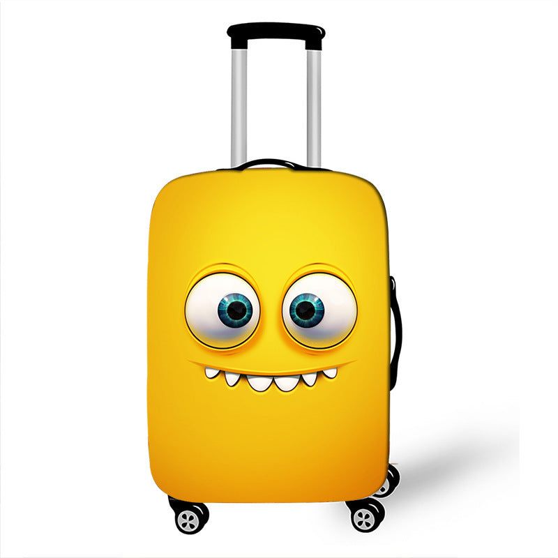 Unisex Hard-shell suitcase with funny cartoon face Bowlift