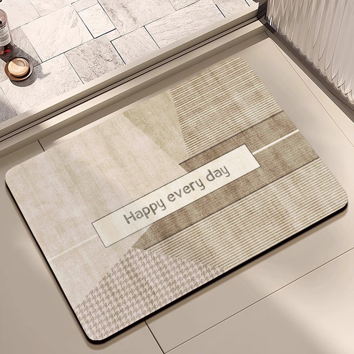 Abstract Pattern Non-Slip Bath Mat Bowlift