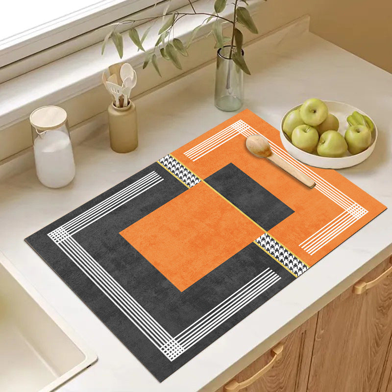 Playful Textured Kitchen Mat Bowlift