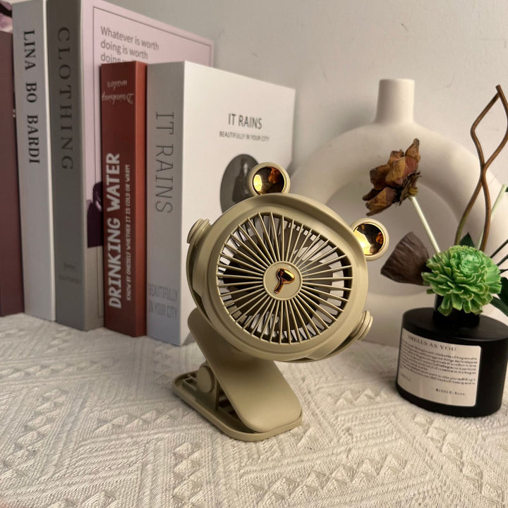 Cute Animal-Themed Portable Desk Fan Bowlift