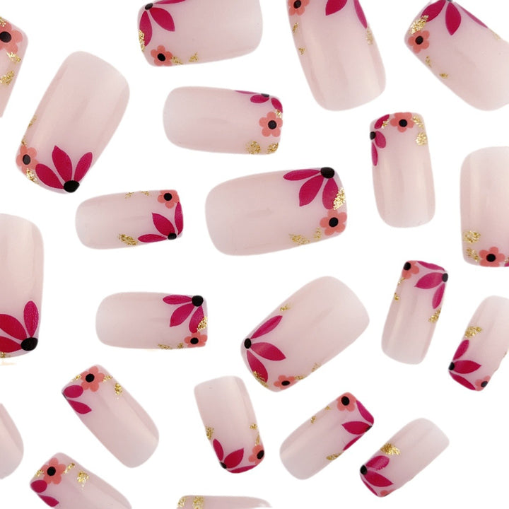 Floral Embellished Nail Art Extensions Bowlift