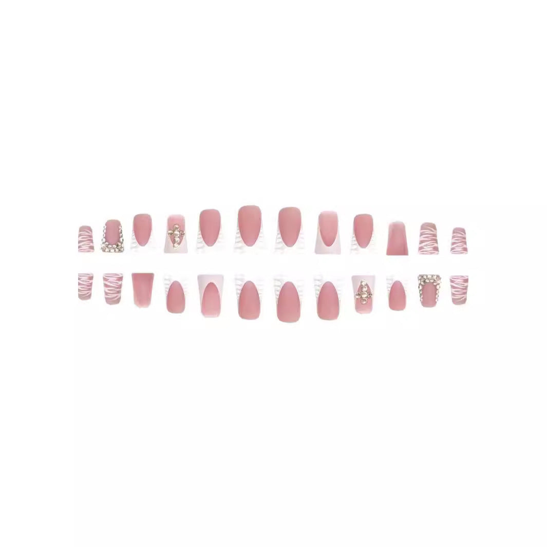 3D Decorative Rhinestone Nail Extensions Bowlift