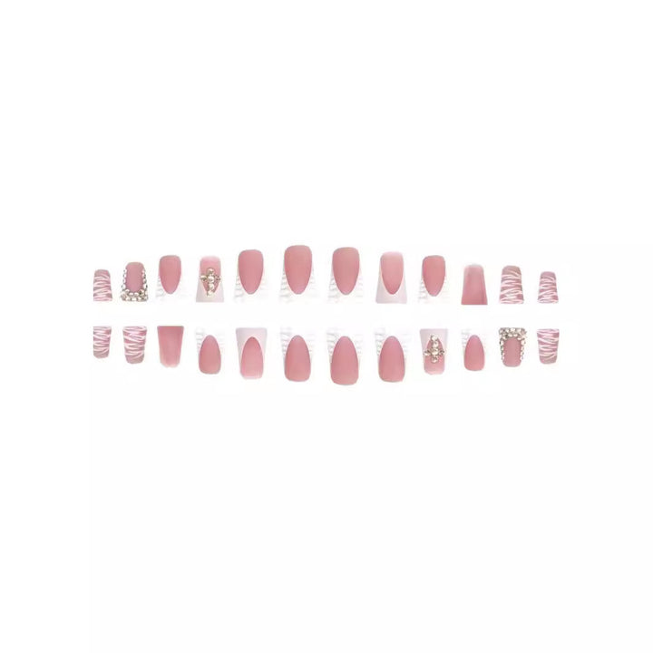 3D Decorative Rhinestone Nail Extensions Bowlift