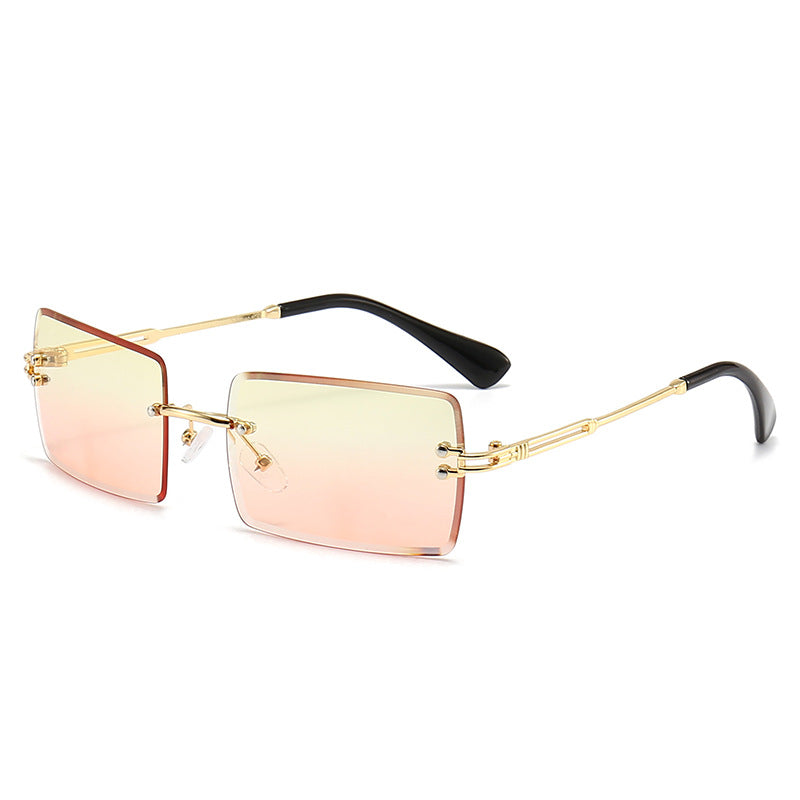 Women's fashionable rectangular sunglasses with gradient lenses Bowlift